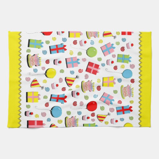 Happy Birthday Kitchen Towel Theedoek (Horizontaal)