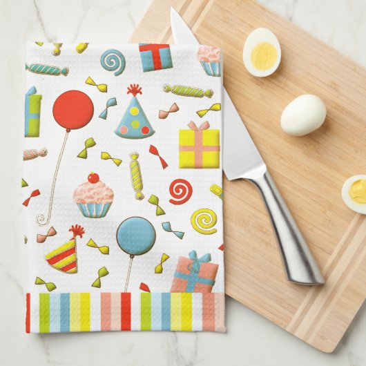 Happy Birthday Kitchen Towel Theedoek (Quarter Fold)
