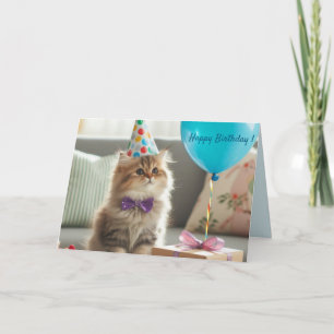 Happy Birthday Kitty Cat Kaart