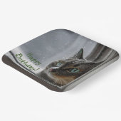 Happy Birthday Kitty Cat Papieren Bordje (Gebogen)