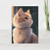 Happy Birthday Kitty Cat personalize Name Kaart (Voorkant)