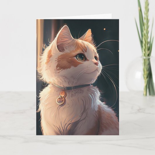 Happy Birthday Kitty Cat personalize Name Kaart (Voorkant)