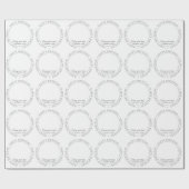 Happy Birthday | Klassieke eenvoudige aangepaste f Cadeaupapier (Vlak)