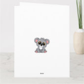 Happy Birthday, kleindochter Cute Koala Kaart (Achterkant)