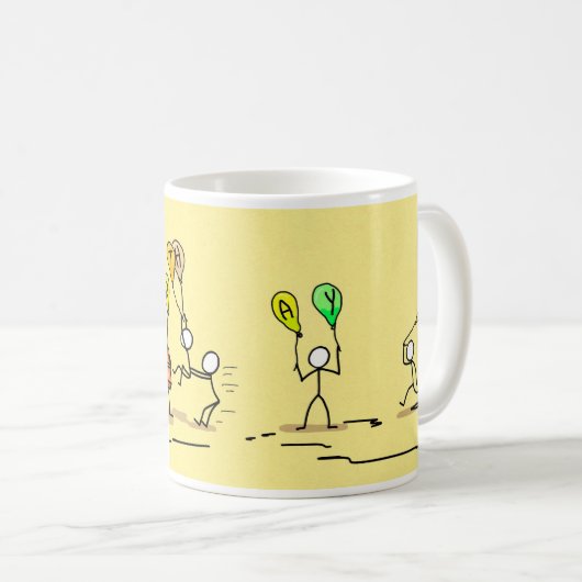 'Happy Birthday' Koffie Mok (Voorkant rechts)