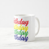 Happy Birthday koffie mok (Voorkant rechts)