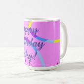 Happy Birthday Koffiemok (Voorkant rechts)