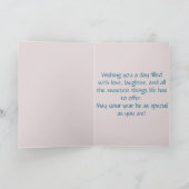 Happy Birthday komt naar Schattige Bird Kaart (Binnen)