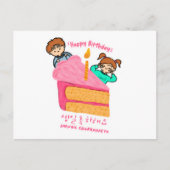 Happy Birthday Korean Hangeul Briefkaart (Voorkant)
