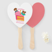 Happy Birthday Korean Hangeul Handwaaier (Voorkant en achterkant)