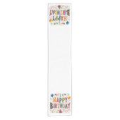 Happy Birthday Korte Tafelloper (Voorkant)