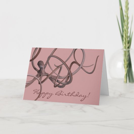 Happy Birthday Kraken Kaart (Voorkant)