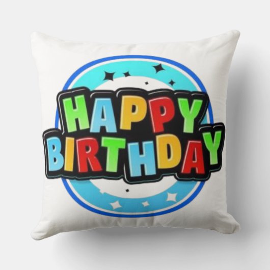 Happy Birthday Kussen (Achterkant)