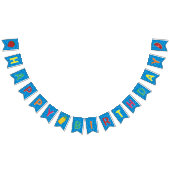 Happy Birthday l Pool Party l Summer Fruit Floats Vlaggetjes (Alle)