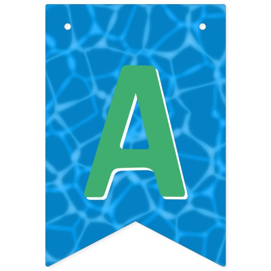 Happy Birthday l Pool Party l Summer Fruit Floats Vlaggetjes (Derde vlag)