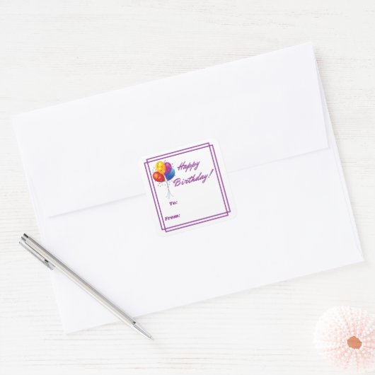 Happy Birthday Labels (Envelop)