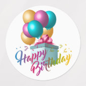 Happy Birthday Labels (Design 1)