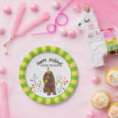 Happy Birthday Labradoodle Dog Party Papieren Bordje (Feest)