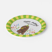Happy Birthday Labradoodle Dog Party Papieren Bordje (Gekanteld)