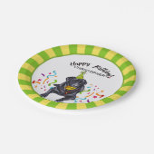 Happy Birthday Labrador Retriever Dog Party Papieren Bordje (Gekanteld)