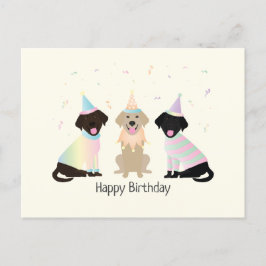 Happy Birthday Labrador Retriever Honden Briefkaart
