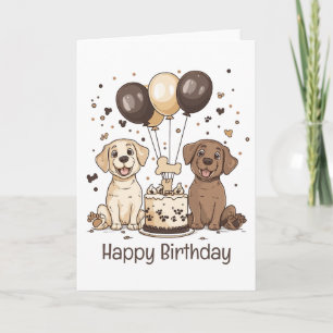 Happy Birthday Labrador Retriever Honden Kaart