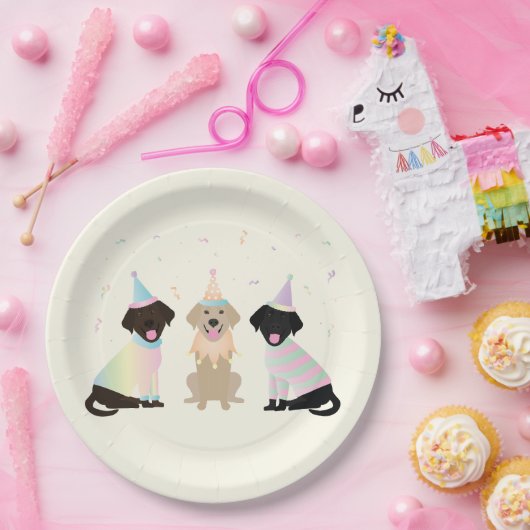 Happy Birthday Labrador Retriever Honden Papieren Bordje (Feest)