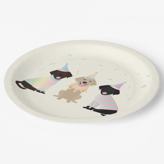 Happy Birthday Labrador Retriever Honden Papieren Bordje (Gekanteld)