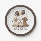 Happy Birthday Labrador Retriever Honden Papieren Bordje (Voorkant)