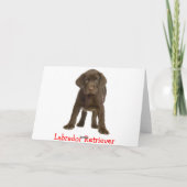 Happy Birthday Labrador Retriever Puppy Dog Card Kaart (Achterkant)