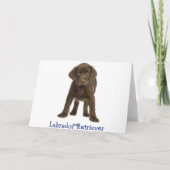 Happy Birthday Labrador Retriever Puppy Dog Card Kaart (Achterkant)
