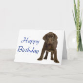 Happy Birthday Labrador Retriever Puppy Dog Card Kaart (Voorkant)