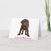 Happy Birthday Labrador Retriever Puppy Dog Card Kaart (Achterkant)