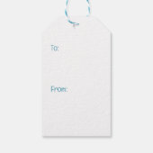 Happy Birthday Labrador Retriever Rain Puddle Cadeaulabel (Achterkant)