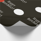 Happy Birthday Lady Bug Wrapping Paper Cadeaupapier (Hoek)