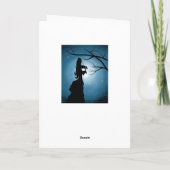 Happy Birthday Lady die een viool speelt Kaart (Achterkant)