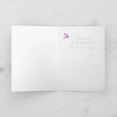 Happy Birthday Lady Hydrangeas en Butterfly Kaart (Binnen)