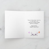 Happy Birthday Lambs voor Twins Kaart (Binnen)