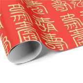 Happy Birthday (Lang Leven) Cadeaupapier (Rol Hoek)