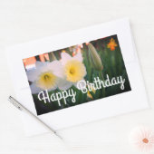 Happy Birthday Large-Cupped Daffodil Stickers (Envelop)