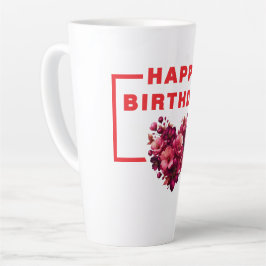 Happy Birthday Latte Mok – Vier in stijl