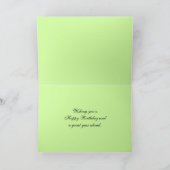 Happy Birthday Lavendel Roos Kaart (Binnen)