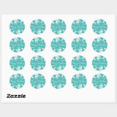 Happy Birthday Leaf Flourish Envelope Sticker Seal (Vel)