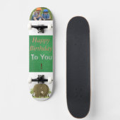 Happy Birthday Learning and Caring Photo Persoonlijk Skateboard (Voorkant)