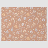 Happy Birthday Leaves Tissuepapier (Voorkant)