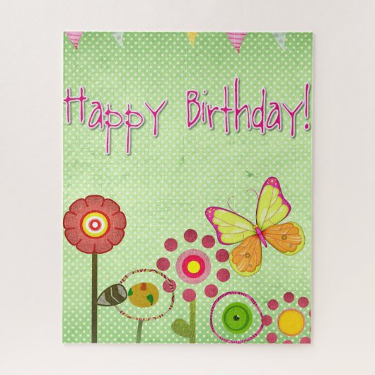 Happy Birthday Legpuzzel (Verticaal)