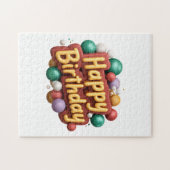 happy birthday legpuzzel (Horizontaal)