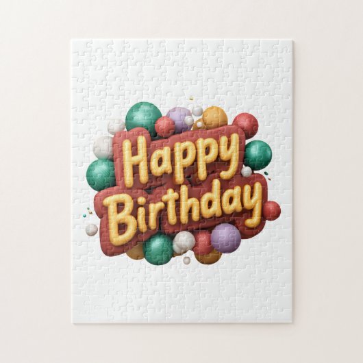 happy birthday legpuzzel (Verticaal)