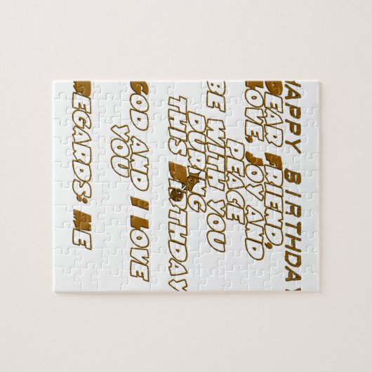 Happy Birthday Legpuzzel (Horizontaal)