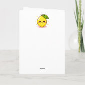 Happy Birthday Lemon Je bent de Zest Kaart (Achterkant)